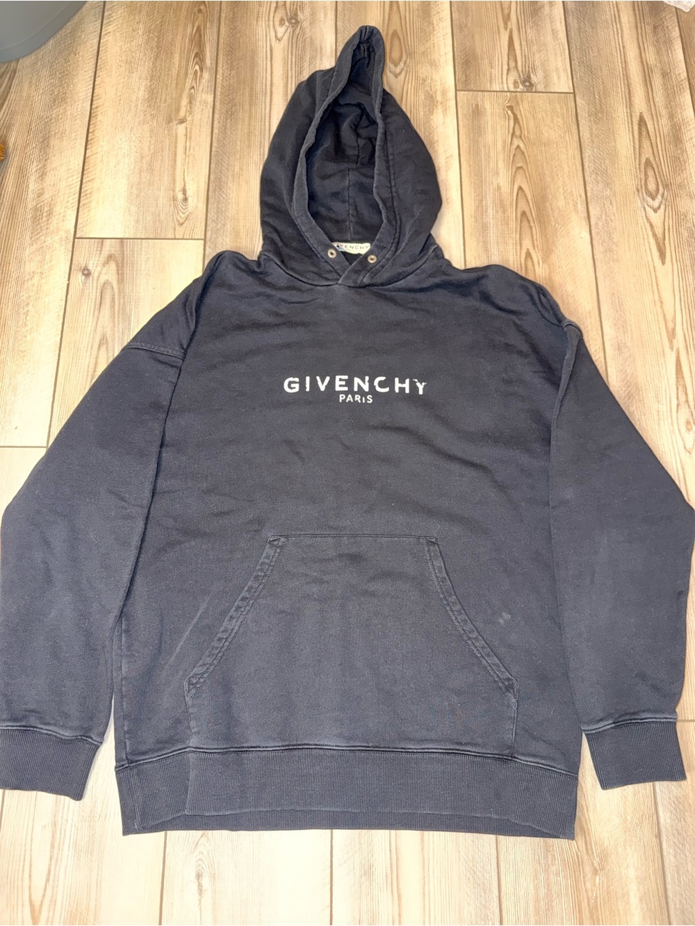 Givenchy Black Logo Pullover Hoodie